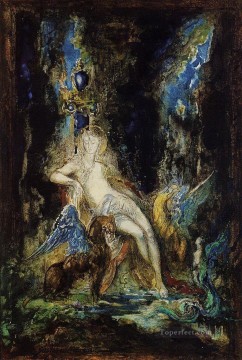 ギュスターヴ・モロー 子供用の妖精とグリフォン Oil Paintings